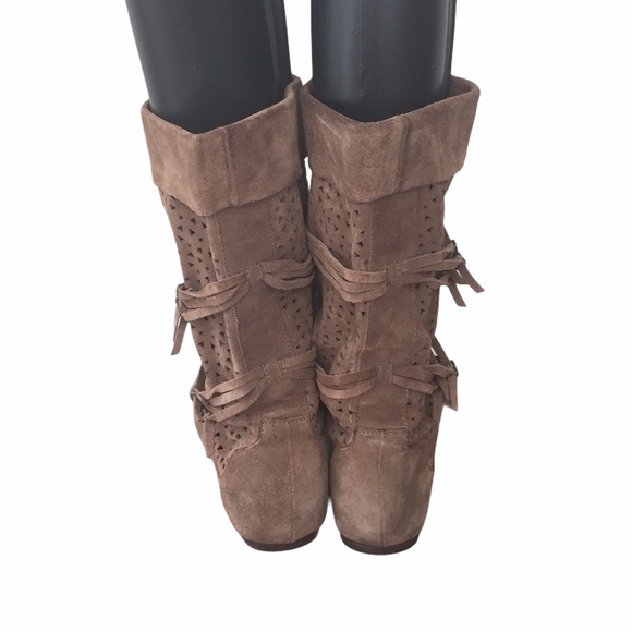 Steve Madden Leather Suede Women’s Boots Size 6.5 - Picture 5 of 11